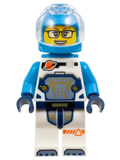 Lego Astronaut - Female, White Spacesuit with Dark Azure Arms,-cty1693-Set 60433