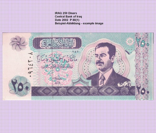 Irak iraq 250 dinars - irak, 2002