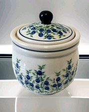 Original Bunzlauer Keramik Dose 1,2 L Vorratsdose Deckeldose Keksdose Handarbeit