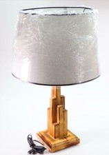Tischlampe Massivholz Lampe Leuchte Nachttischlampe