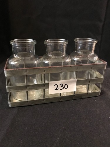 12x deko set - zinkträger, mit