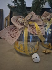 Weichnachs Deko,Flaschen mit Golddetails