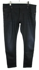 G-Star 3301 Slim Herrenjeans W40/L34 Stretch Whiskers Verblichen Blau