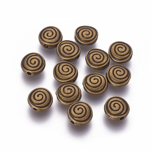 100 stck flach rund spirale - flach,