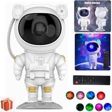 Astronaut Projektor Sternenhimmel Galaxy Stern Nebula Nachtlicht 360° Kinder DE