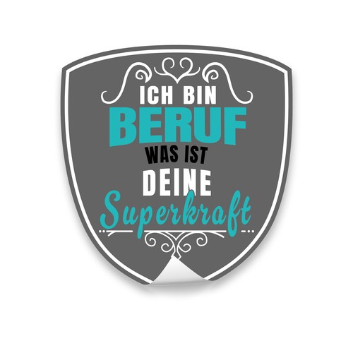 Aufkleber beruf fun sticker - beruf,