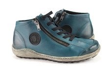 Remonte Gr.38 Damen Stiefel Stiefelette Boots Winter Leder Blau  TOP