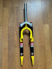 Oldtimer/Vintage RockShox Indy SL 1/8 1996 gelb gebraucht Schaftlänge 200mm