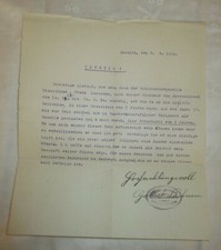 1929 Zeugnis des Meister