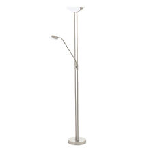 EGLO LED Stehlampe BAYA Stehleuchte silber 180 cm dimmbar EEK:E (Spektrum A-G)