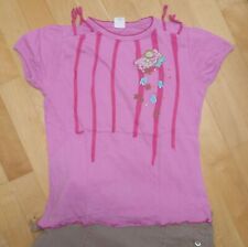 Cakewalk Ringel Mustermix T-Shirt Bänder Blumen Gr. 152 ( 140 146 ) pink