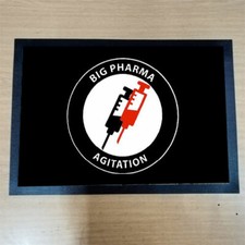 Big Pharma Agitation Antifa Abtreter Fußmatte Fußabtreter Türvorleger 50x35 cm