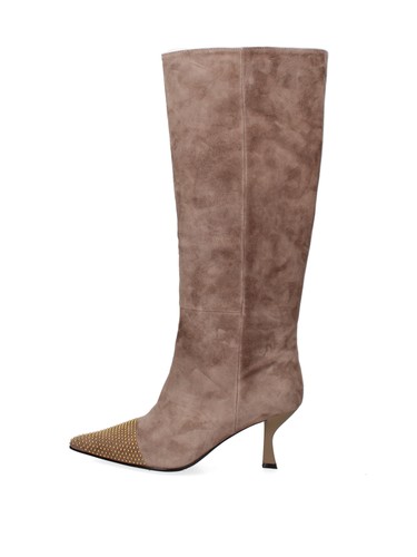 Damen echtleder stiefel mit - damen,