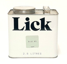 Lick Designerfarbe Blue 03 seidenmatt 2,5L - Wand & Decke, abwaschbar, langlebig
