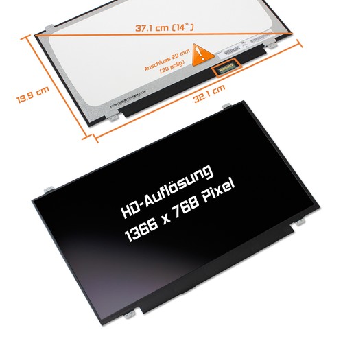 Led display matt - 14,0",