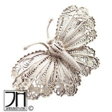 Schmetterling Brosche Silber