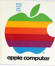 APPLE "Rainbow" 6 Farben 2 Stck Sticker je1 auf einer Folie "bend back .." TM #3