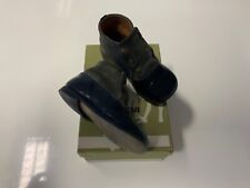 Pullmann Vintage Baby Schuhe Lackleder schwarz Wildleder grau Edel made in Italy