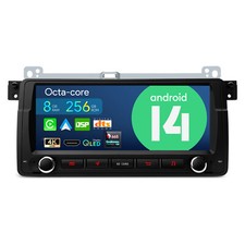 Android 14 Autoradio Octa Core 8+256G QLED 8,8" GPS für BMW E46 Rover 75 MG ZT