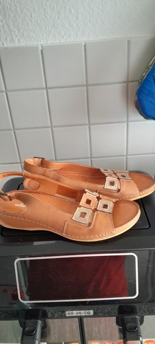 Damen sandale neu leder - damen,