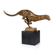 Puma Skulptur aus Bronze H