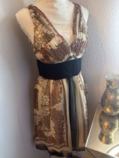 Seiden Kleid  Ärmellos Damen