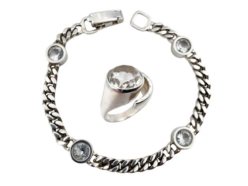 Designer-Silber-Bergkristall-S