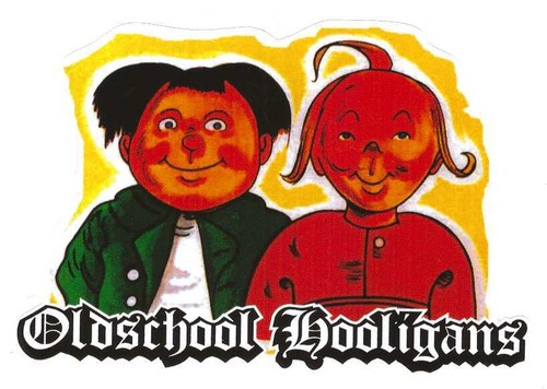 Oldschool hooligans aufkleber - hooligans,