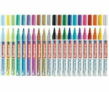 Edding creativ 751-753 Glanz-Lackmarker 1-2mm vers Farben Plastik Glas Lackstift