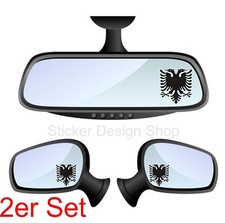 Albanien Albania Albanischer Adler Spiegel Aufkleber Sticker Auto Laptop Handy