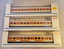 3x Märklin H0 S-Bahn mit Steuerwagen 4106 und 2 Anhänger 4104 alles in Ovp