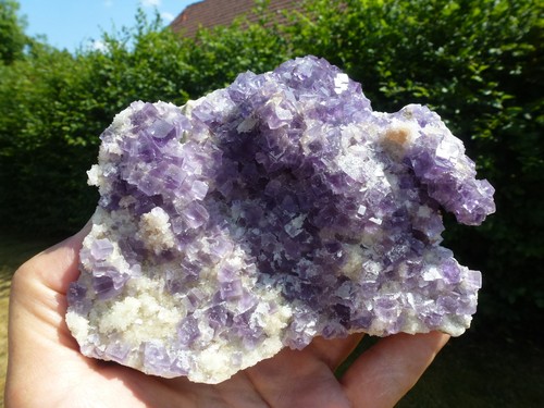 Violetter fluorit von berbes - violetter,