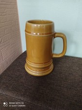 Bierkrug Humpen, DDR, Steingut Torgau, Alt