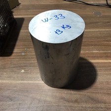 1x Alu  Aluminium Rund Reststück D: 160 mm x ca. 240 mm,  (W-33)