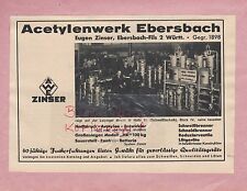 EBERSBACH-FILS, Werbung 1939, Eugen Zinser Acetylenwerk Schweißtechnik