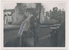 Foto vor Charkow Wehrmacht Waffen-Reinigung  2.WK (7207a)