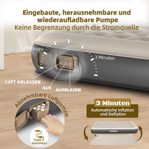 Luftmatratze selbstaufblasend