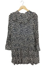 ZARA Tunikakleid Damen Kleid Gr. DE 40 hellgrau Casual-Look
