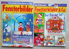 2 Bastelhefte Fensterbilder & Co., Herbst,  Advent, Weihnachten