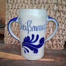 bayr. Bierkrug 2 Henkel  Maßkrug Preußenkrug Juxkrug 1 L  Steingut - Oktoberfest