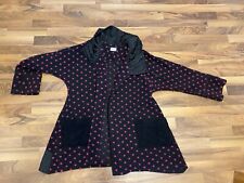 she's crazy Filz Jacke Wolle Punkte Pink Schwarz M