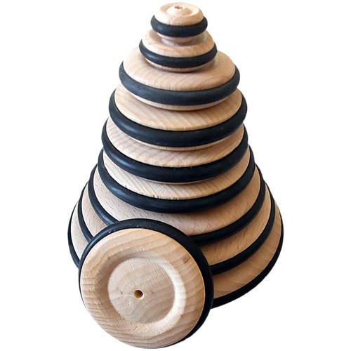 Holzrad mit gummiprofil - mit, Ø