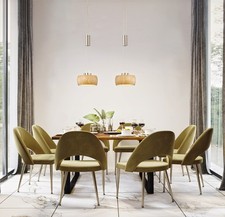 HONSEL PENDELLEUCHTE HÄNGELEUCHTE DIMMBAR  LED HOLZ DESIGN EICHE  NICKEL  MESSE