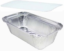 1000 Aluschalen Nudelschale R14L / 901 Alu Assiette Lasagne Schale mit Deckel