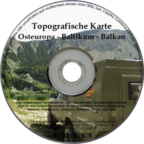 Topo karte osteuropa garmin - karte,