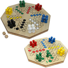 XXL Ludo Spiel Brettspiel für bis 4 & 6 Spieler 2 Spielfelder große Spielfiguren