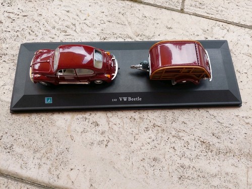 Beetle weinrot mit - vw, 1:43