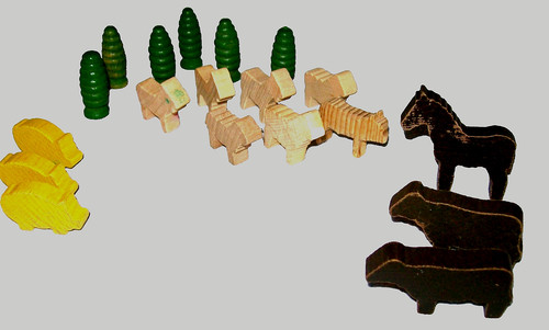 Holzfiguren tiere spielzeug - tiere,