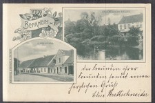 6387. Ak Ostpreussen Masuren Benkheim, Banie Mazurskie, Geschäft Hoffmann