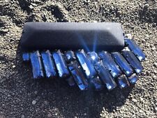 ☀️ BROSCHE ☀️ aus nachtblauem Stoff und blauen eingefassten Schmucksteinen